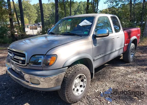 2000 Toyota Tundra Sr5 V8 из США, поврежденный, VIN 5TBBT4410YS074594